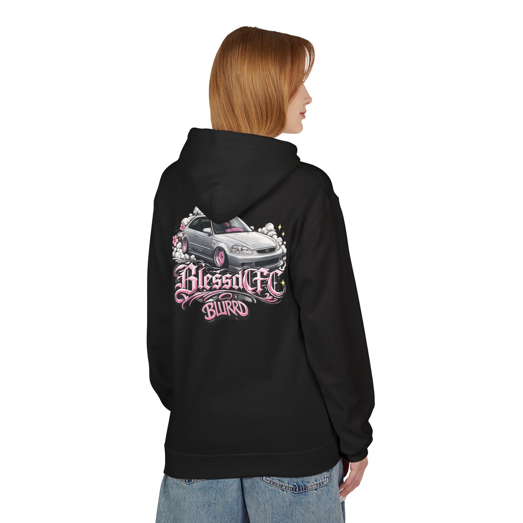 BLESSEDCFCxBLURRD Silver Honda Pullover Hoodie