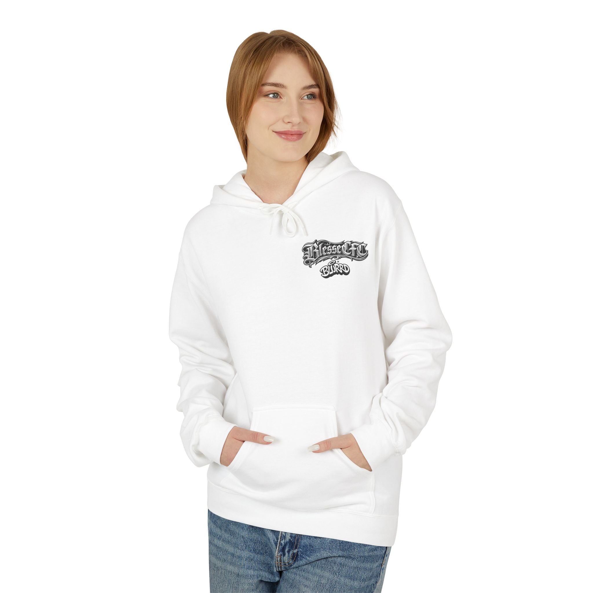 BLESSEDCFCxBLURRD Silver Honda Pullover Hoodie