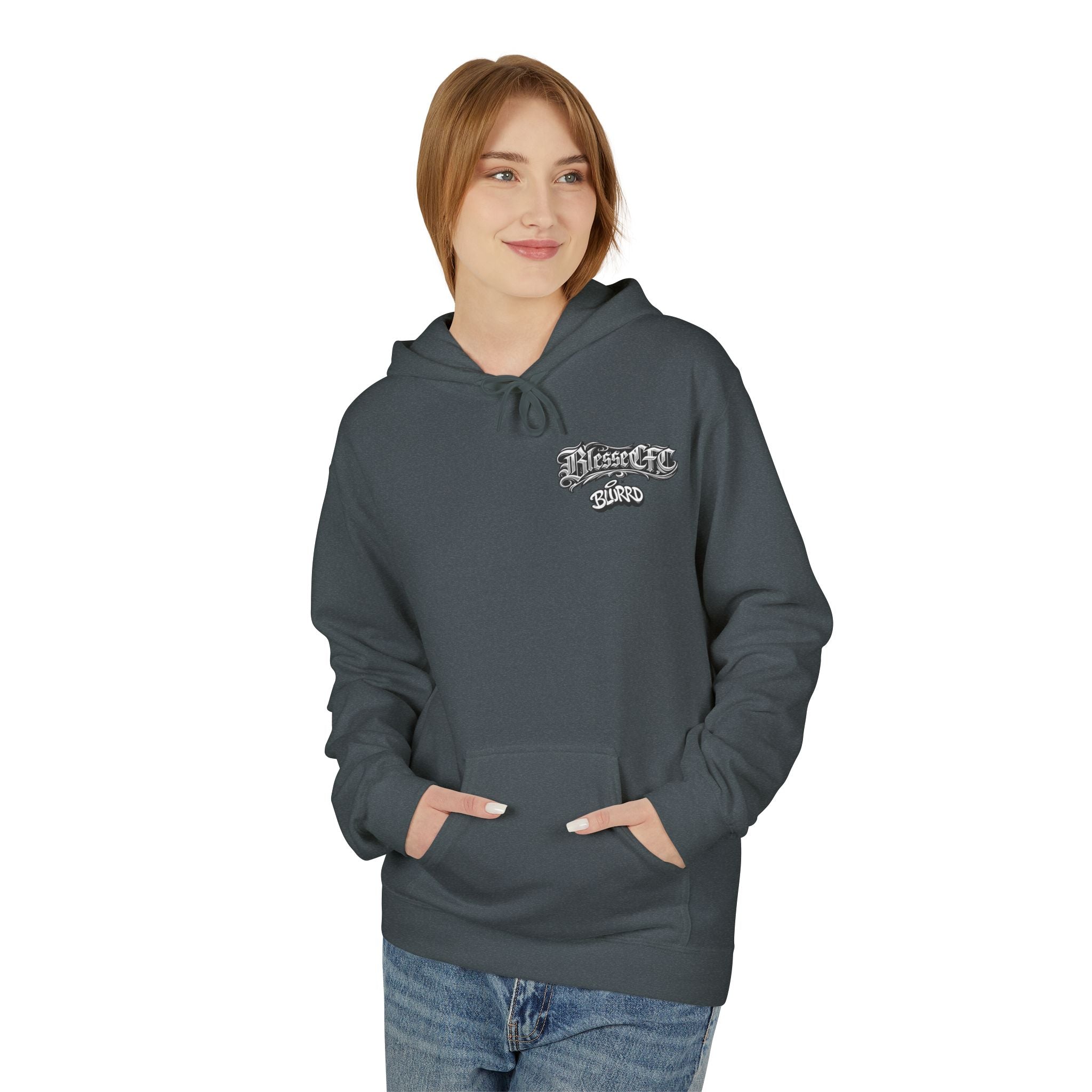 BLESSEDCFCxBLURRD Silver Honda Pullover Hoodie