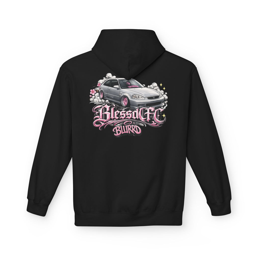 BLESSEDCFCxBLURRD Silver Honda Pullover Hoodie