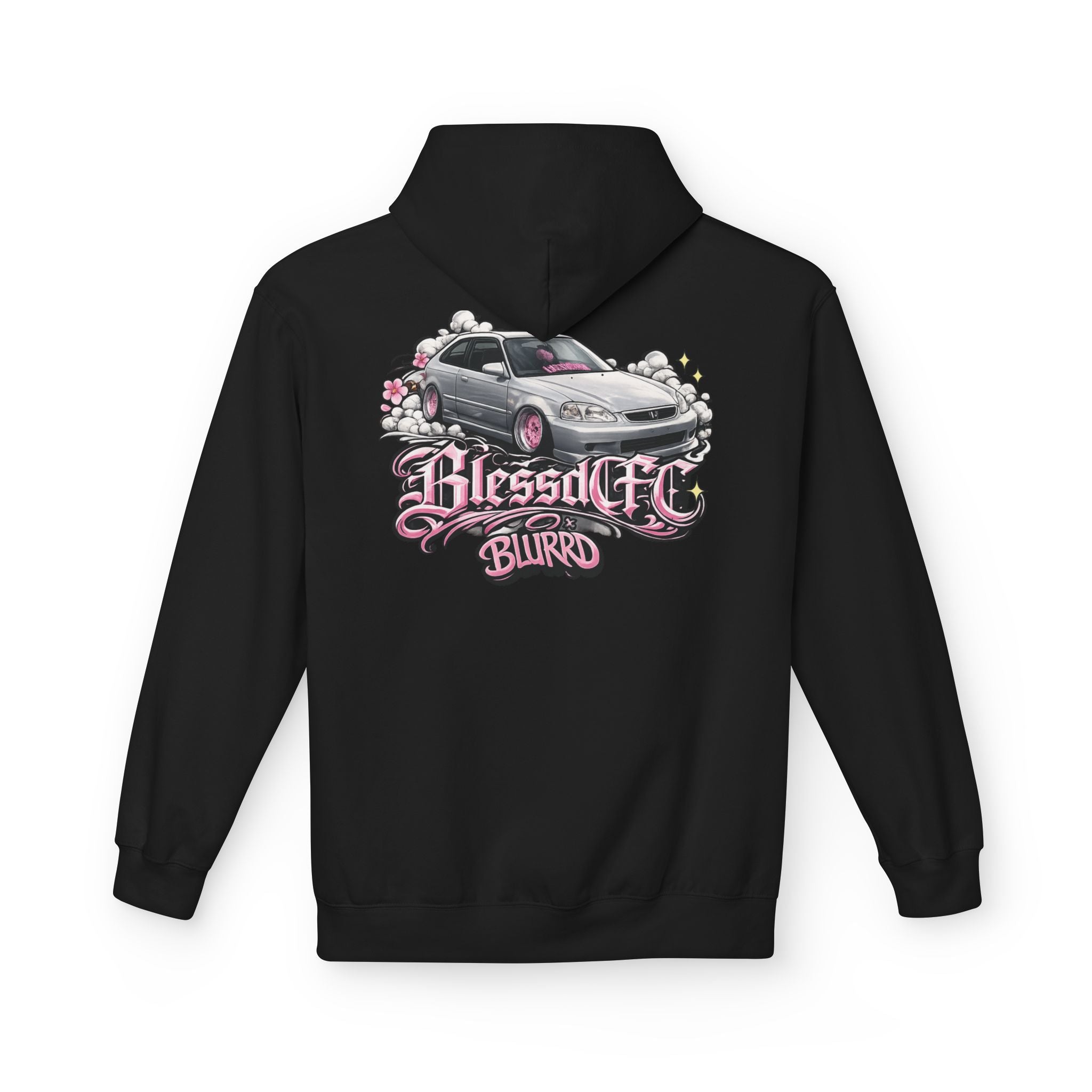 BLESSEDCFCxBLURRD Silver Honda Pullover Hoodie