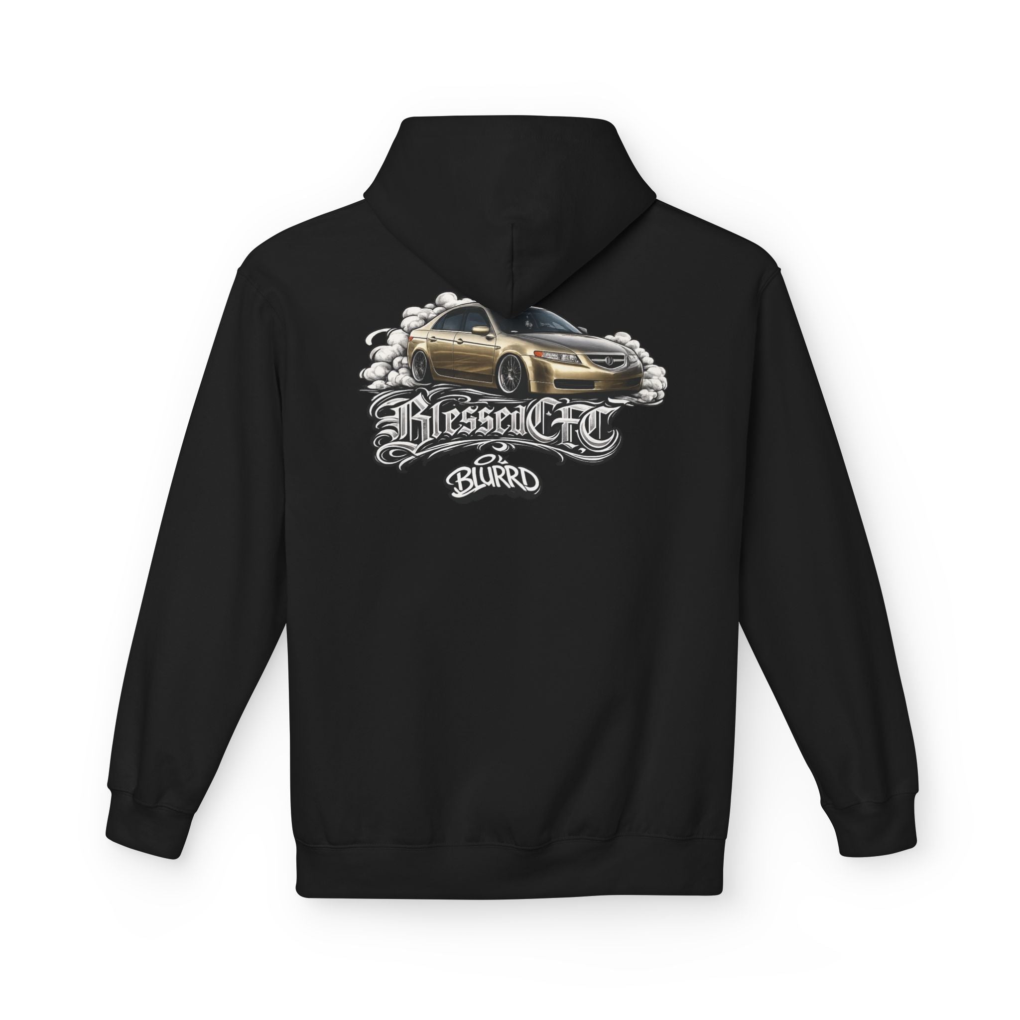 BlessedCFCxBLURRD Metallic Beige 3rd Gen Acura Pullover Hoodie