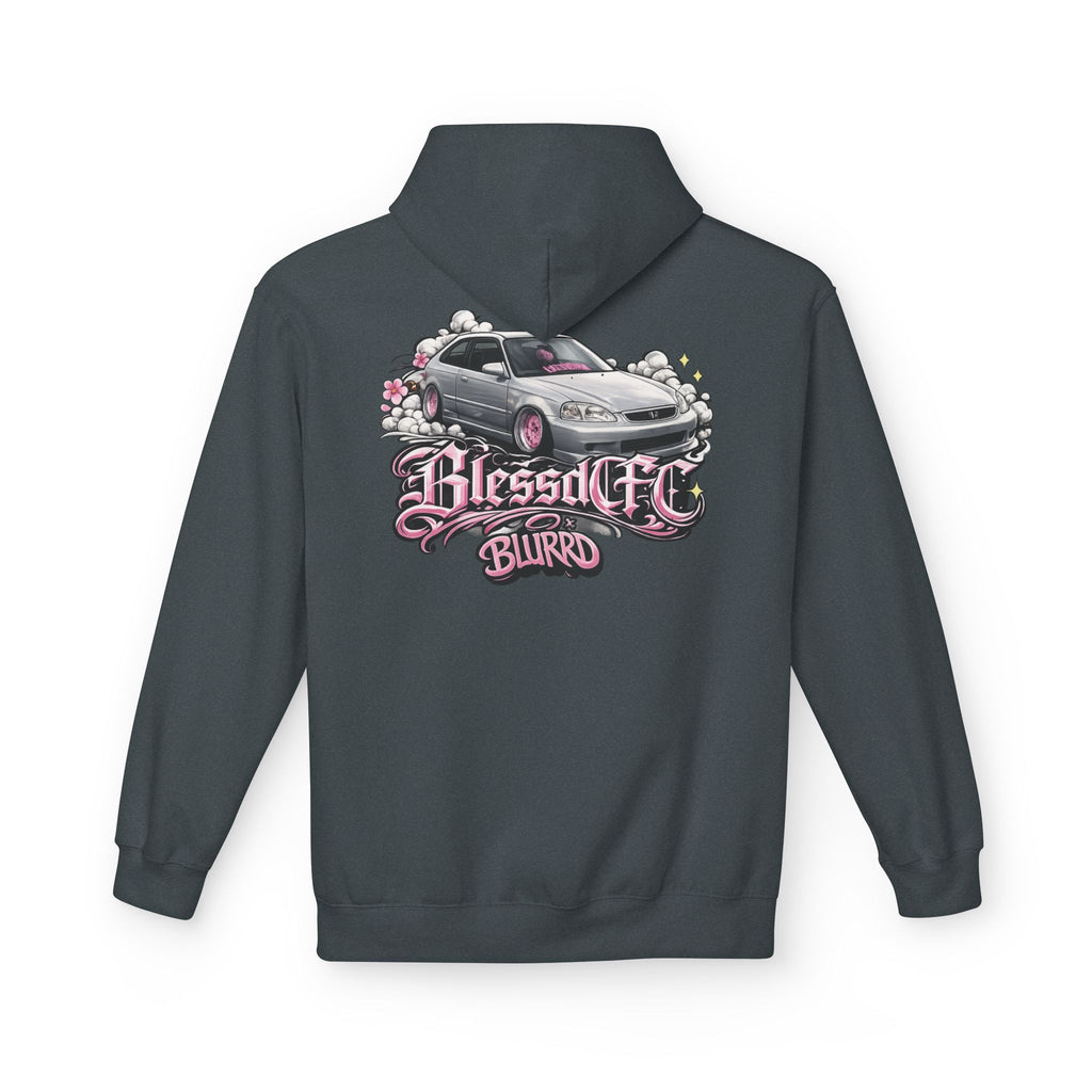 BLESSEDCFCxBLURRD Silver Honda Pullover Hoodie